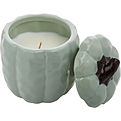 Harvest Spice Ceramic Pumpkin Candle for unisex